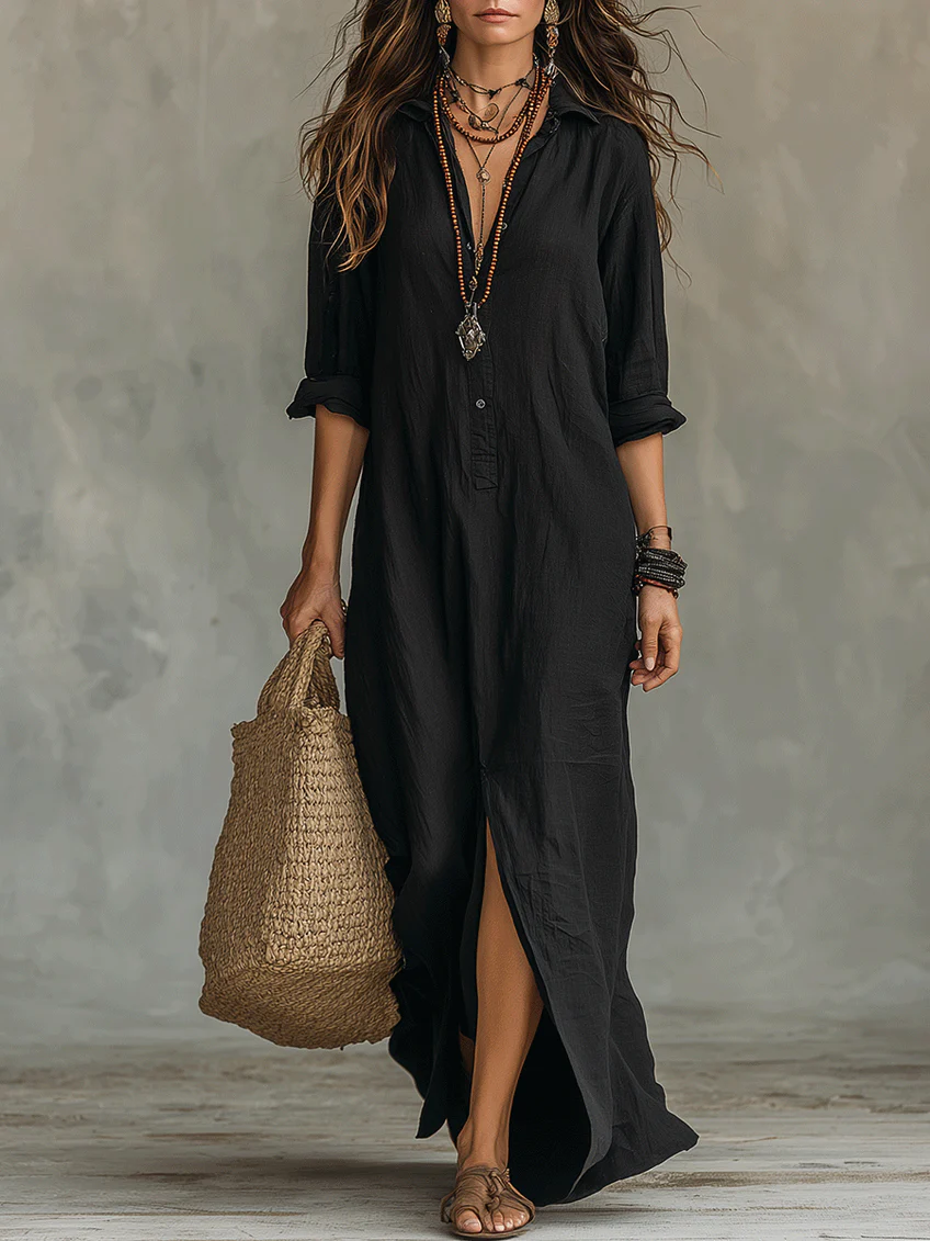 willow maxi dress black Plus Size Christmas Snowflake