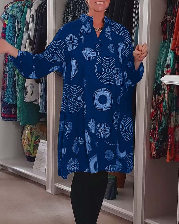 Sheryl | Geometric Wrap Dress