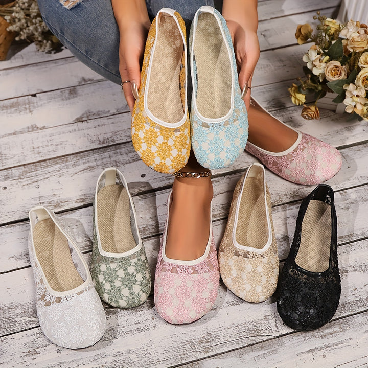 Women's Outdoor Breathable Round Toe Flat Shoes
