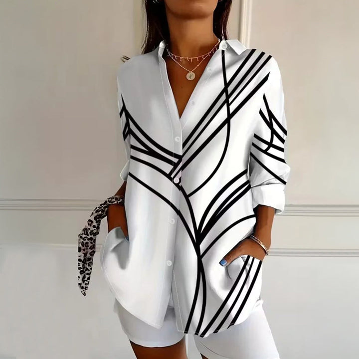 Women's Long Sleeve Vintage Casual Blouse