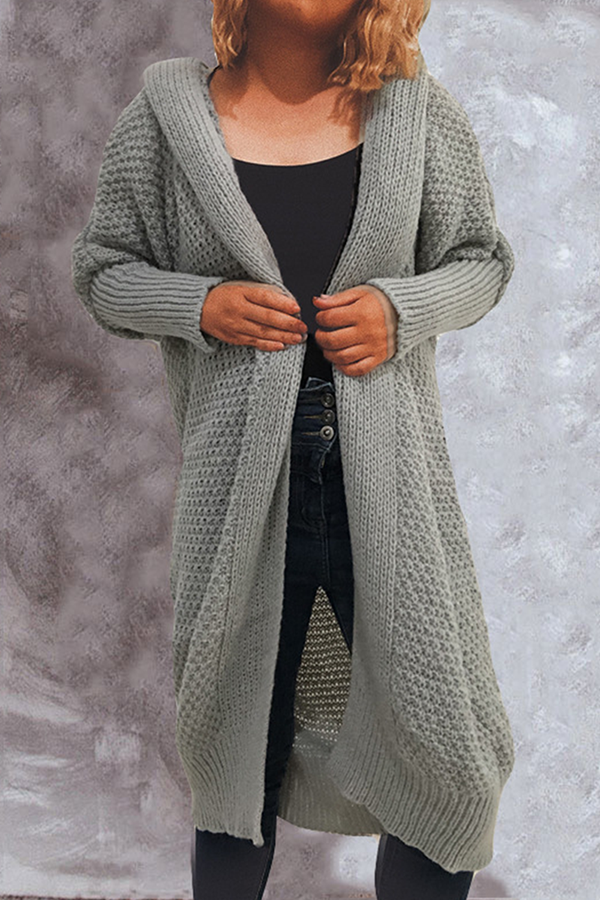 Zarae - long sweater open front cardigan