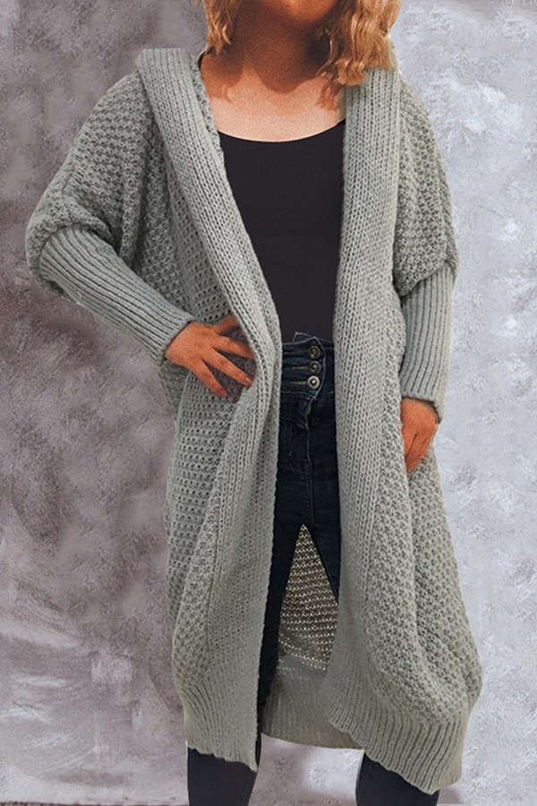Zarae - long sweater open front cardigan