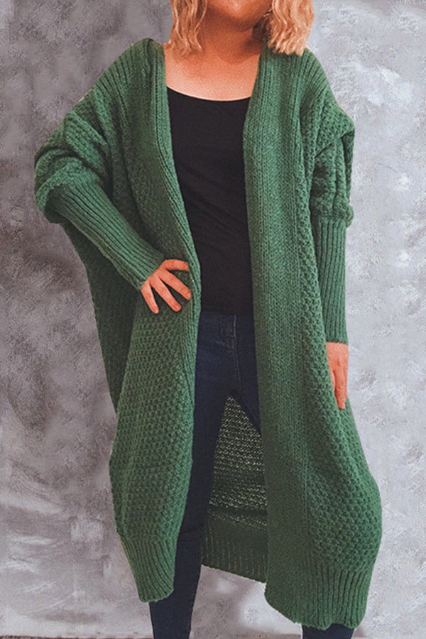 Zarae - long sweater open front cardigan