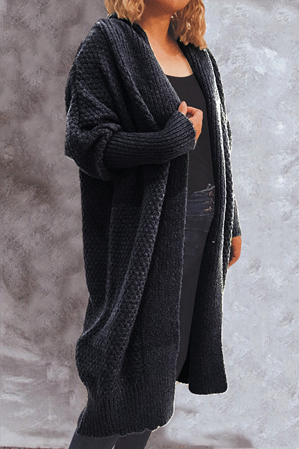 Zarae - long sweater open front cardigan