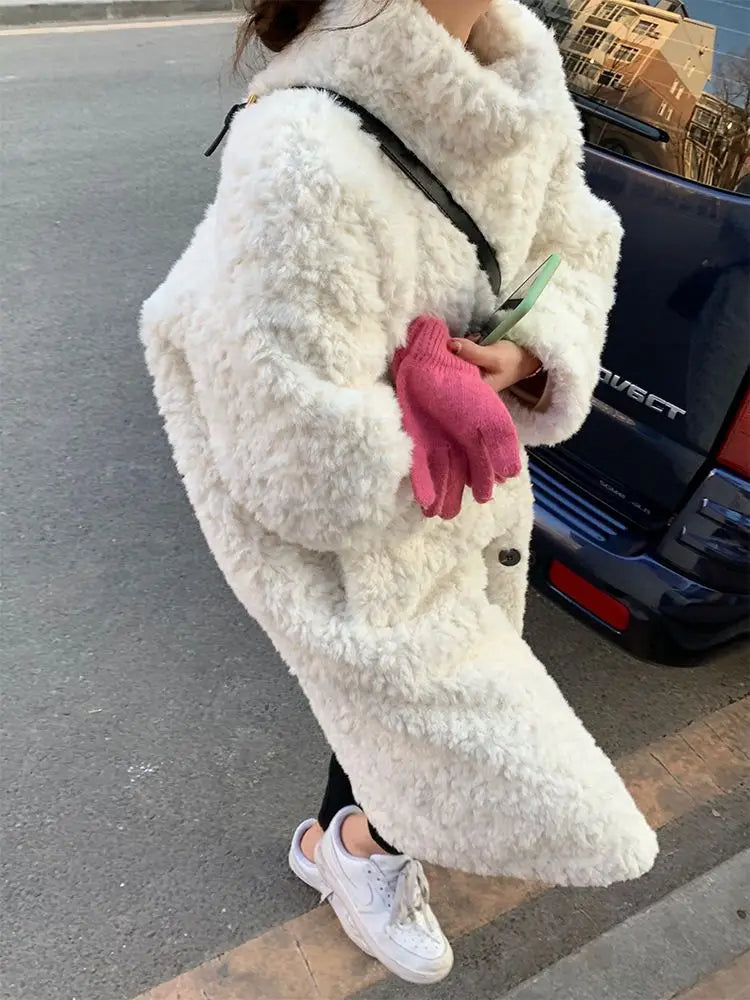 Julia | elegant faux fur coat for women