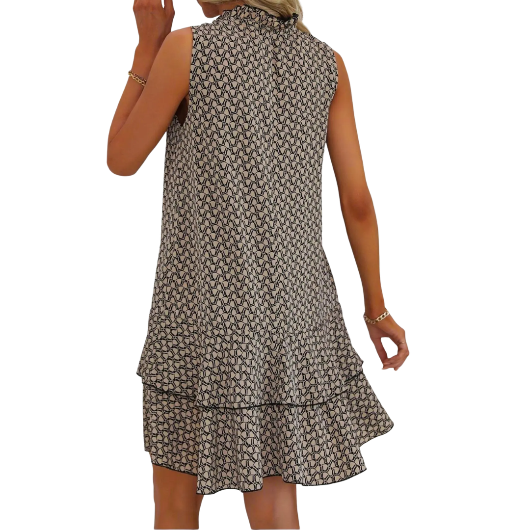 Women's Bohemian Printed V-Neck Sundress