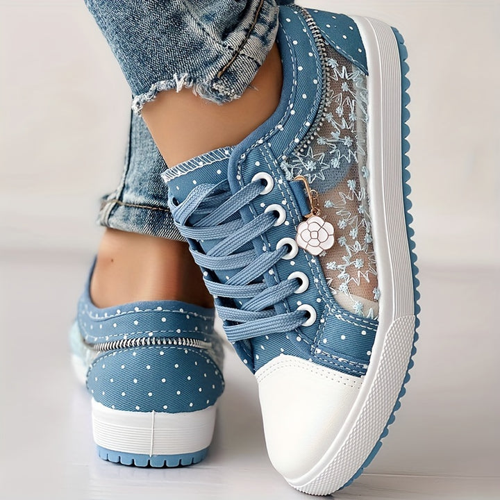 Women's Summer Casual Lace Up Slip-On Sneakers