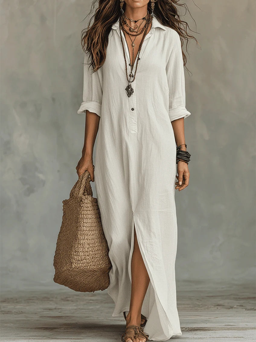 Women's Flattering Silhouette Maxi Dress
