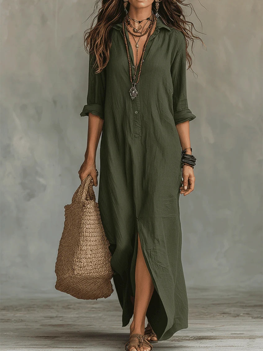 Women's Flattering Silhouette Maxi Dress