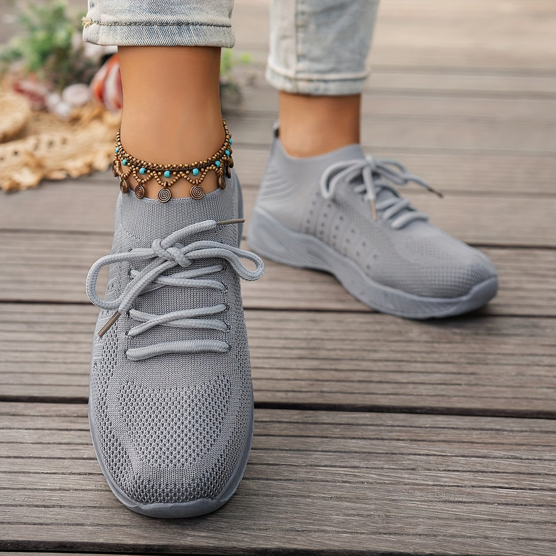 Women's Breathable Low-Top Lace-up Sneakers