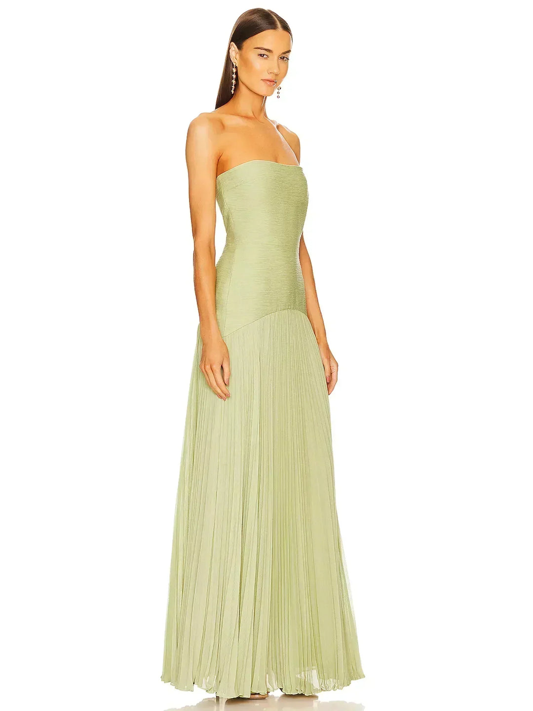 Sakura | Flowy Emerald Maxi Dress