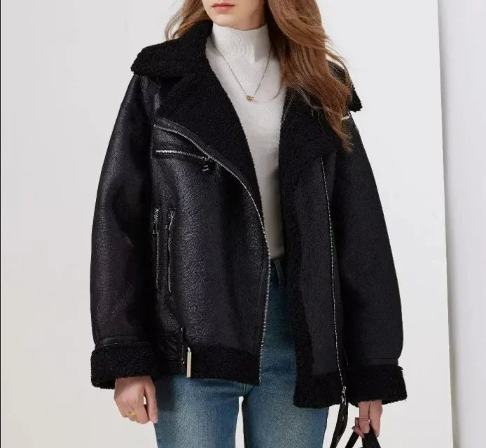 Marta | Fashionable winter coat: long sleeve women's jacket