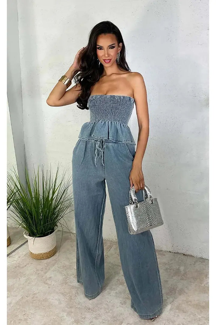 ISLA – STYLISH DENIM TWO-PIECE SET