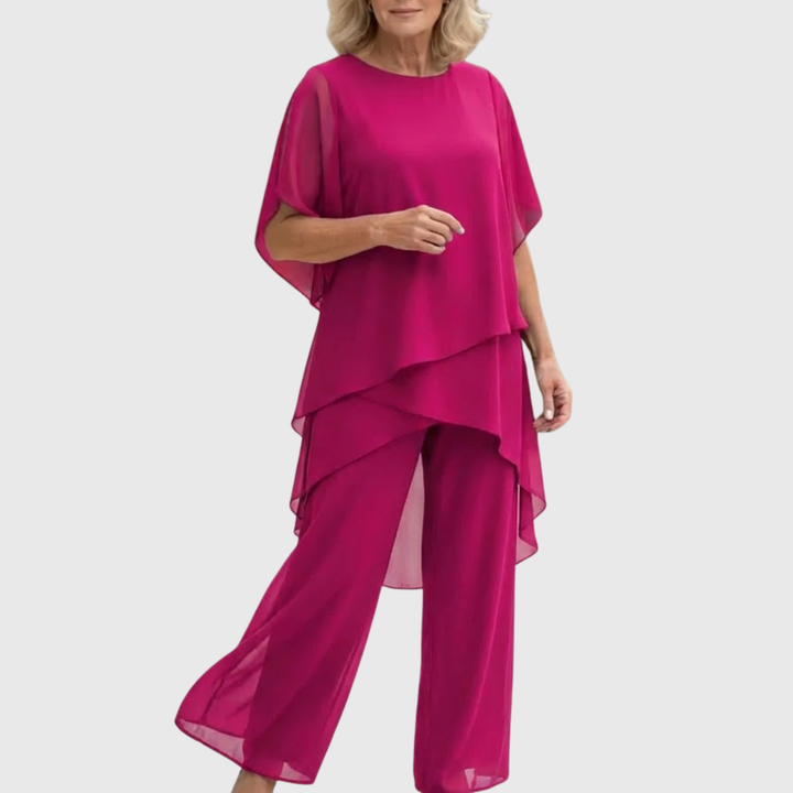 Women's Fluid Palazzo Set for Elegant Comfort and Style