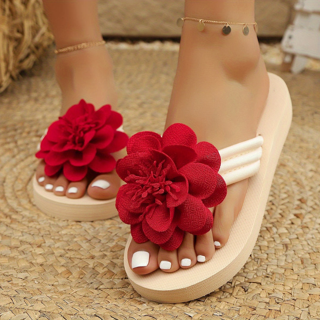 Women's Floral Flip-Flops Casual Summer Slide
