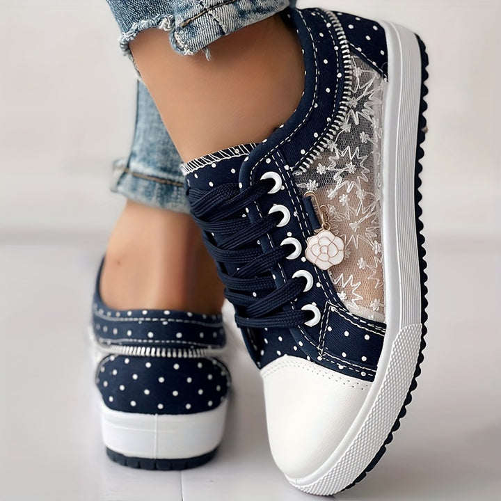 Women's Summer Casual Lace Up Slip-On Sneakers