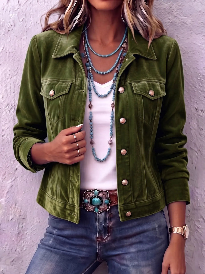 Juniper | Women's Relaxed Fit Vintage Wash Button Jacket