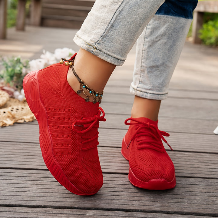 Women's Breathable Low-Top Lace-up Sneakers