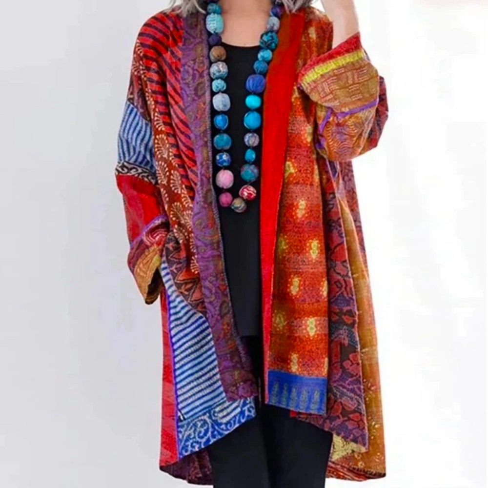 Women's bohemian long cardigan
