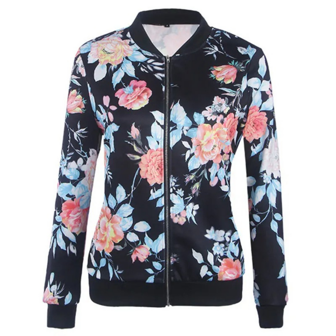 Bella - floral print bomber jacket for a fresh look
