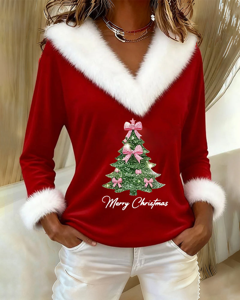 Janika - Warm Christmas Sweater with V-Neck