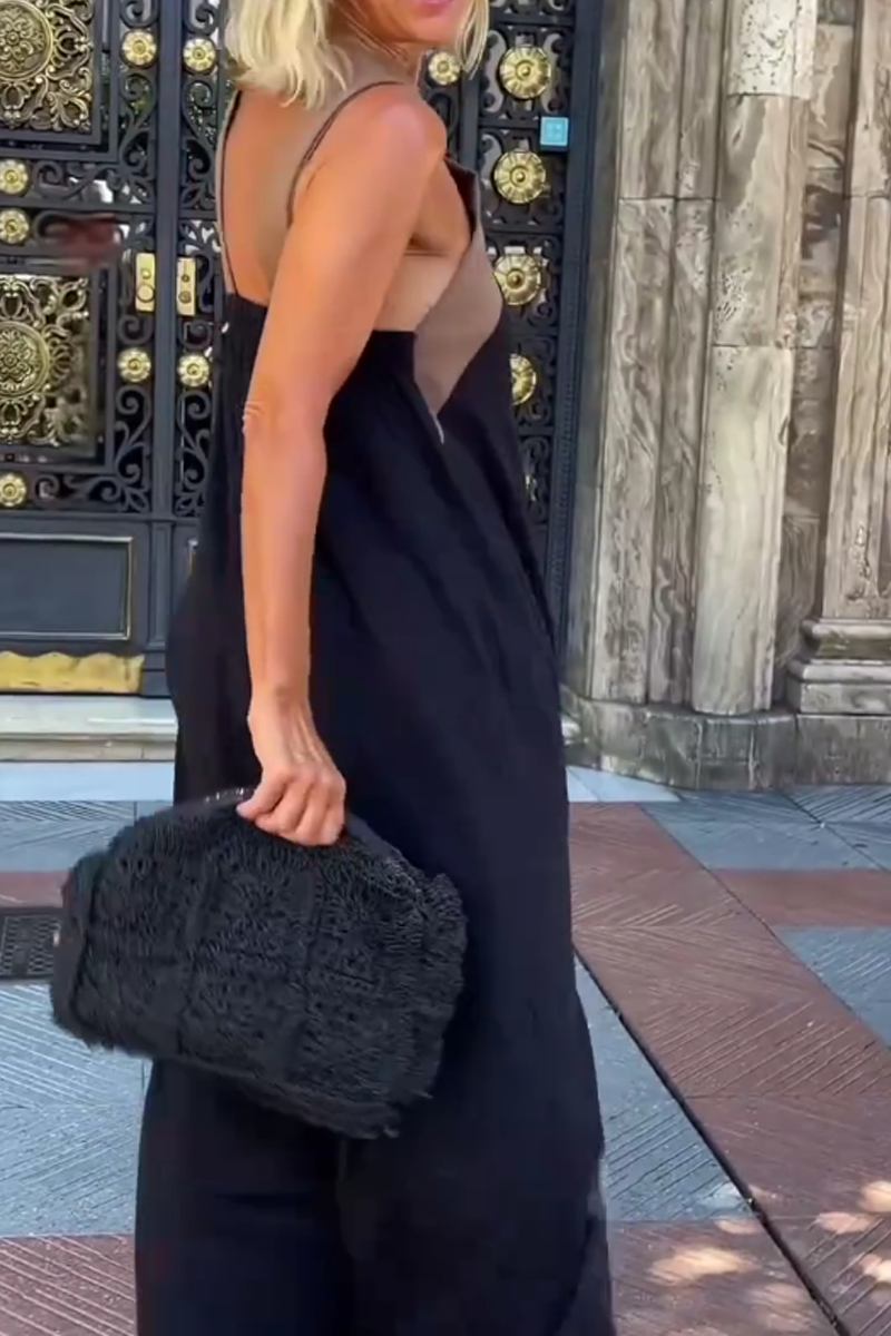 Valerie | Cross Halter Neck Sleeveless Dress