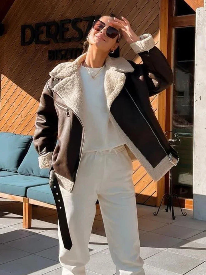 Marta | Fashionable winter coat: long sleeve women's jacket