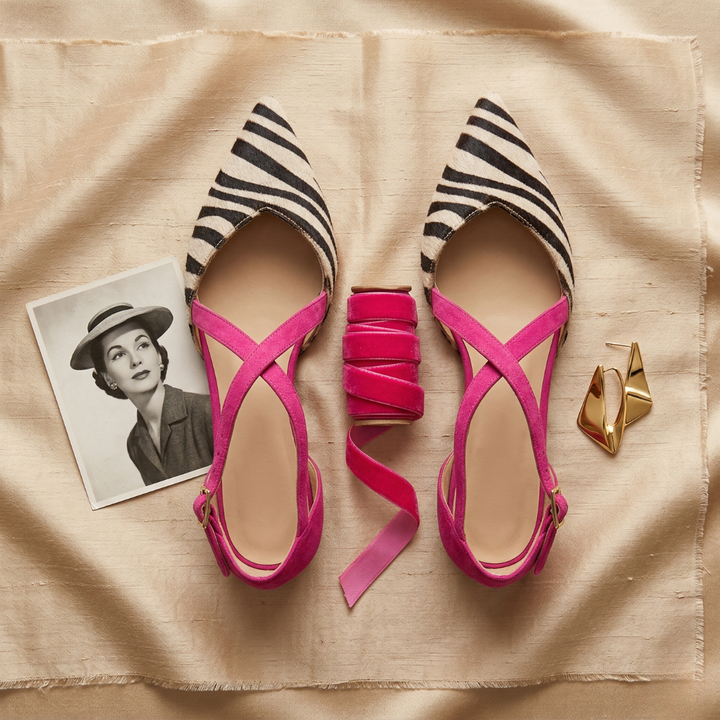 Women's Ballet Flats with Straps