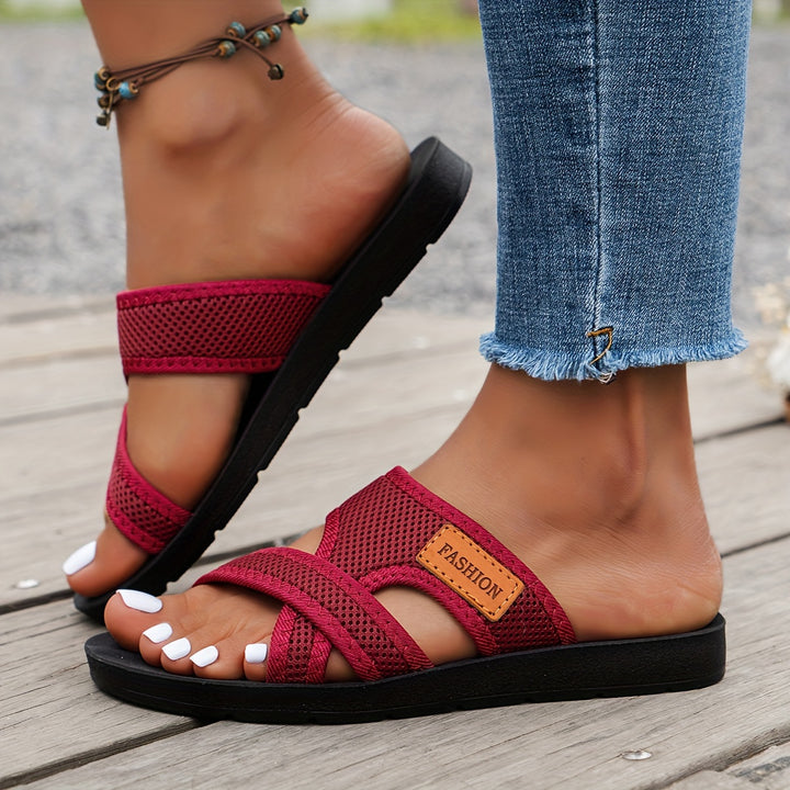 Women's Breathable Mesh Flat Soled Sandals