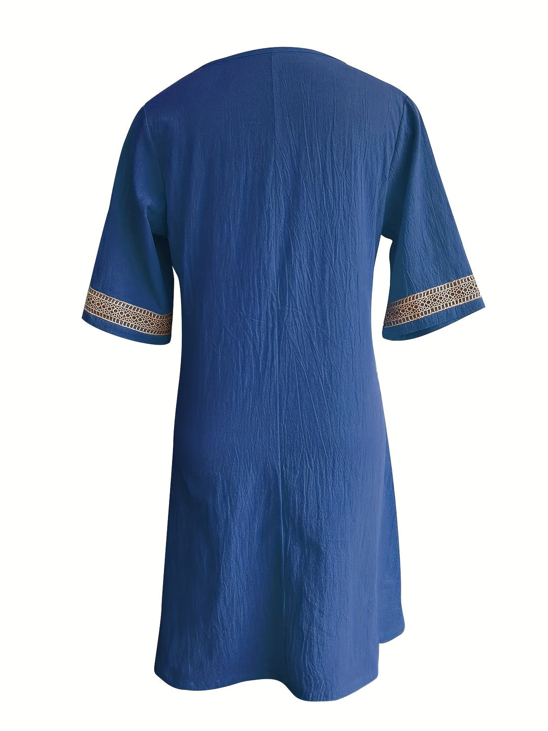 Women's Summer V-Neck Lace Short Sleeve Dress