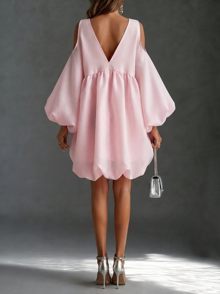 Anouk | Women's Cold-Shoulder Balloon-Sleeve Mini Dress