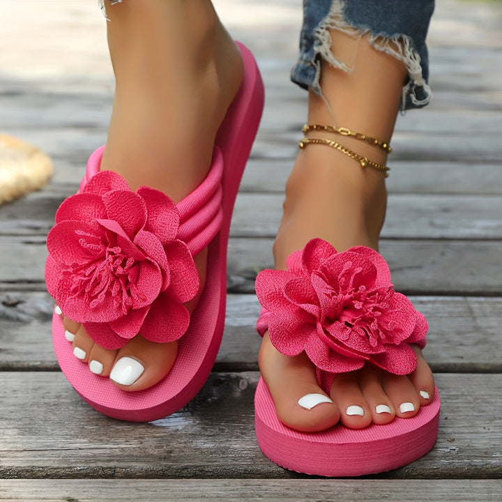 Women's Floral Flip-Flops Casual Summer Slide