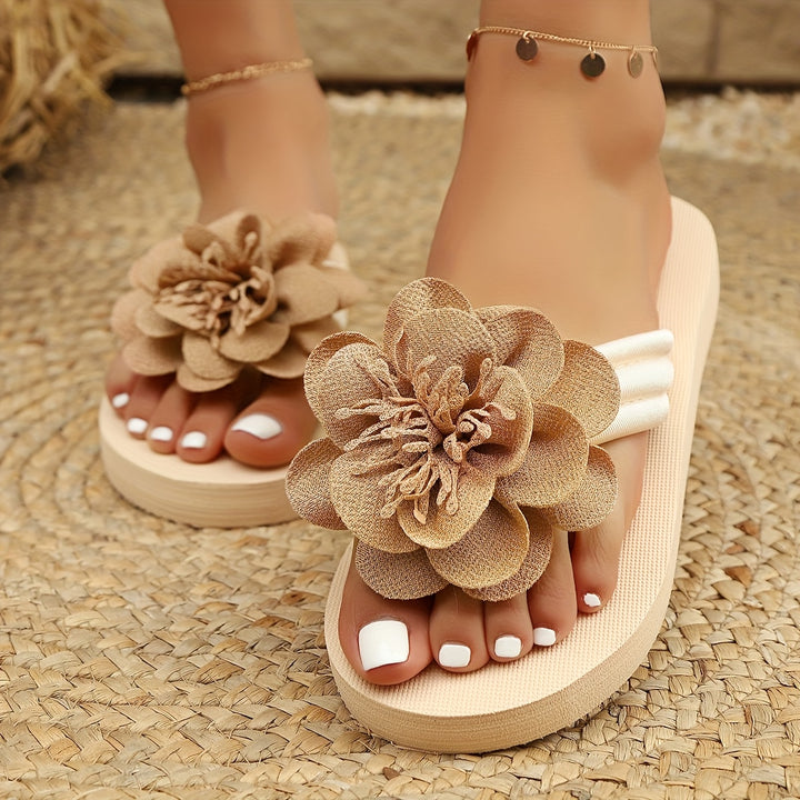 Women's Floral Flip-Flops Casual Summer Slide