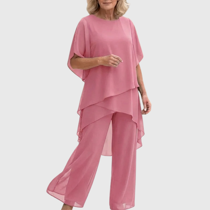 Women's Fluid Palazzo Set for Elegant Comfort and Style