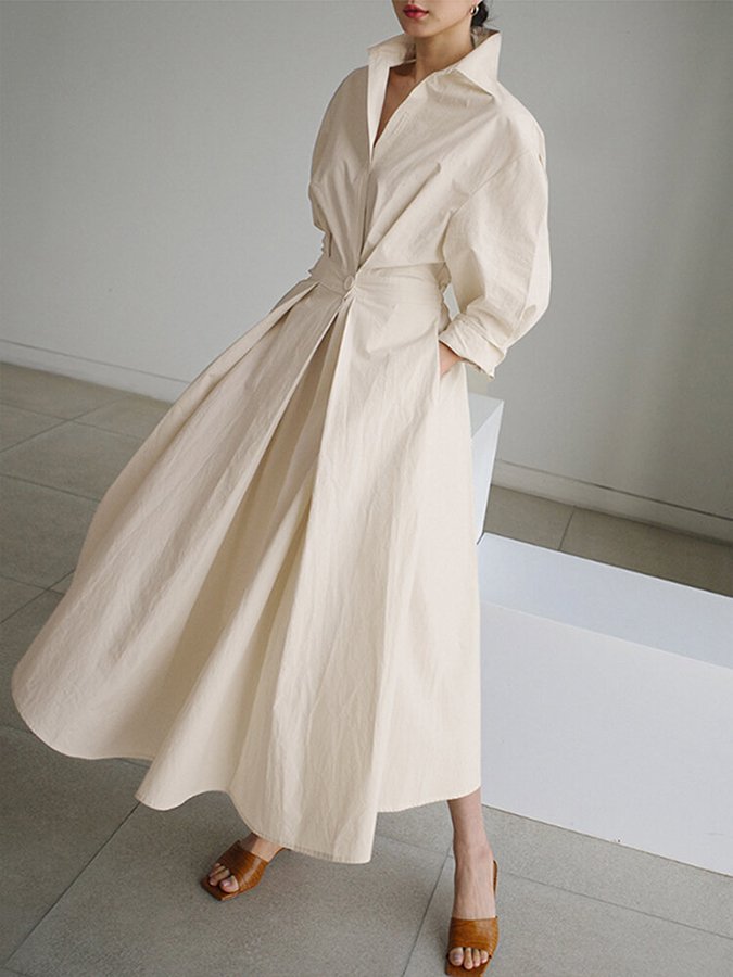 Clémence™ | Buttoned Midi Dress
