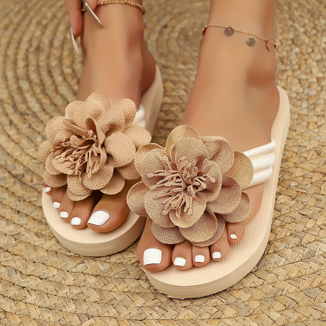 Women's Floral Flip-Flops Casual Summer Slide