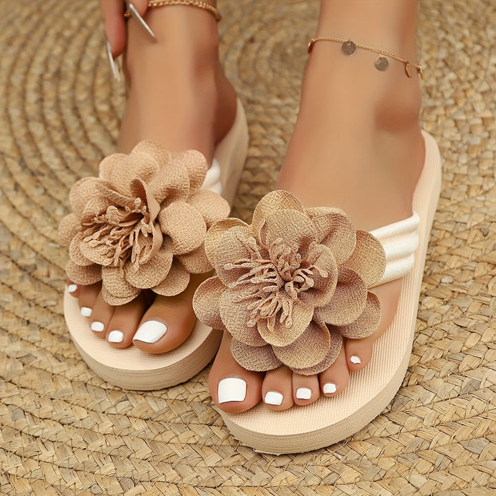 Women's Floral Flip-Flops Casual Summer Slide