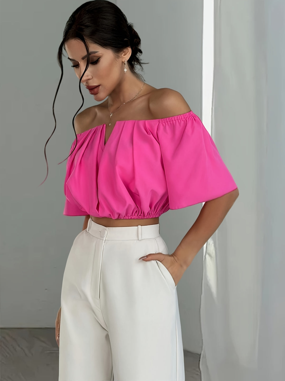 Women's Off-The-Shoulder Summer Blouse