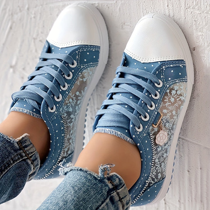 Women's Summer Casual Lace Up Slip-On Sneakers