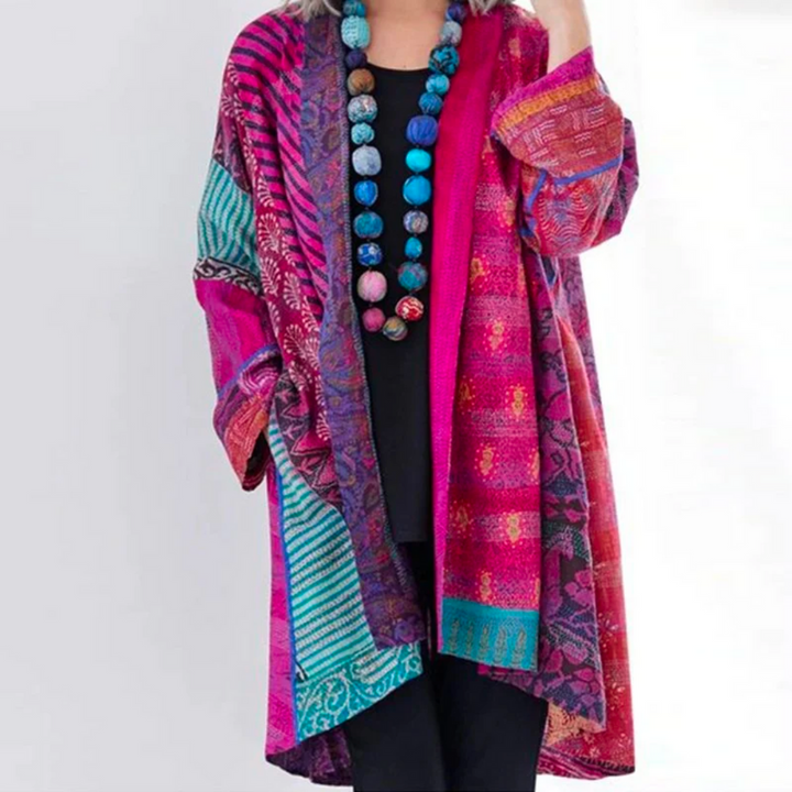 Women's bohemian long cardigan