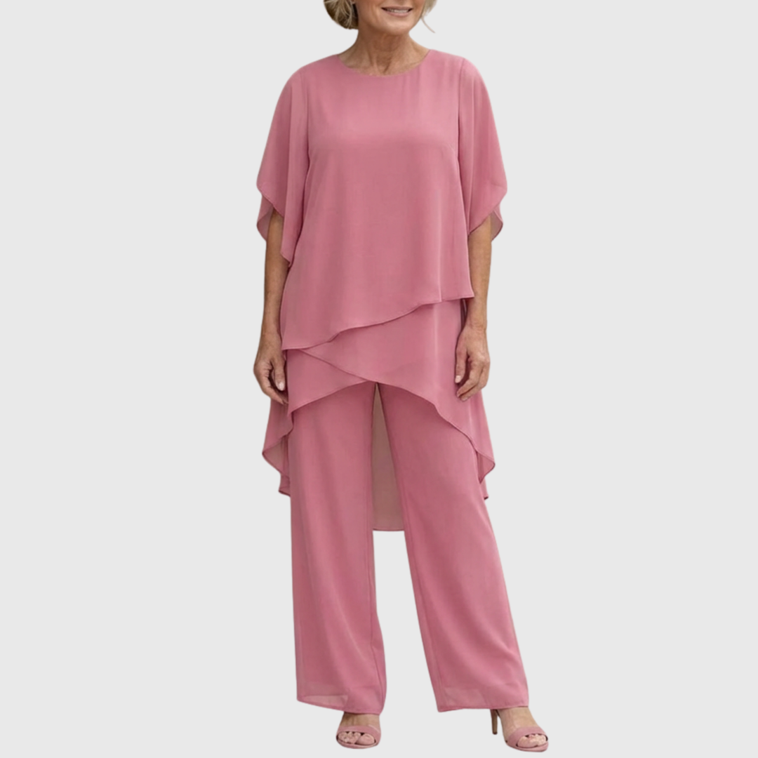 Women's Fluid Palazzo Set for Elegant Comfort and Style