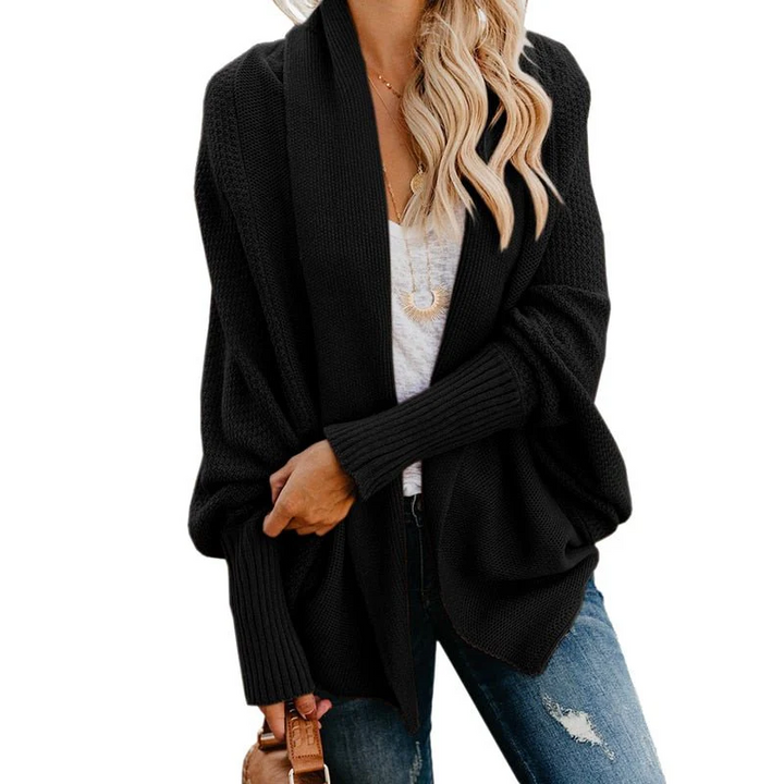 Women's open front knit cardigan