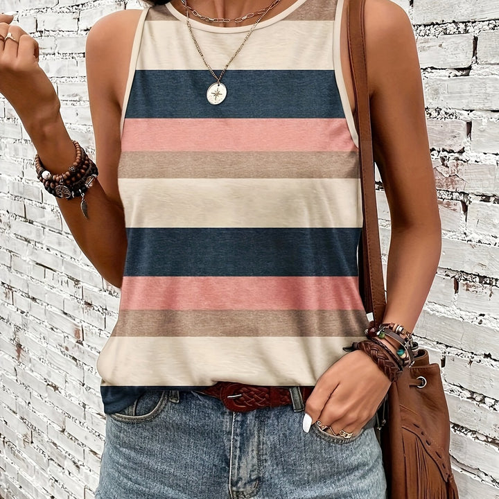 Women's Summer Vertical Striped Tank Top