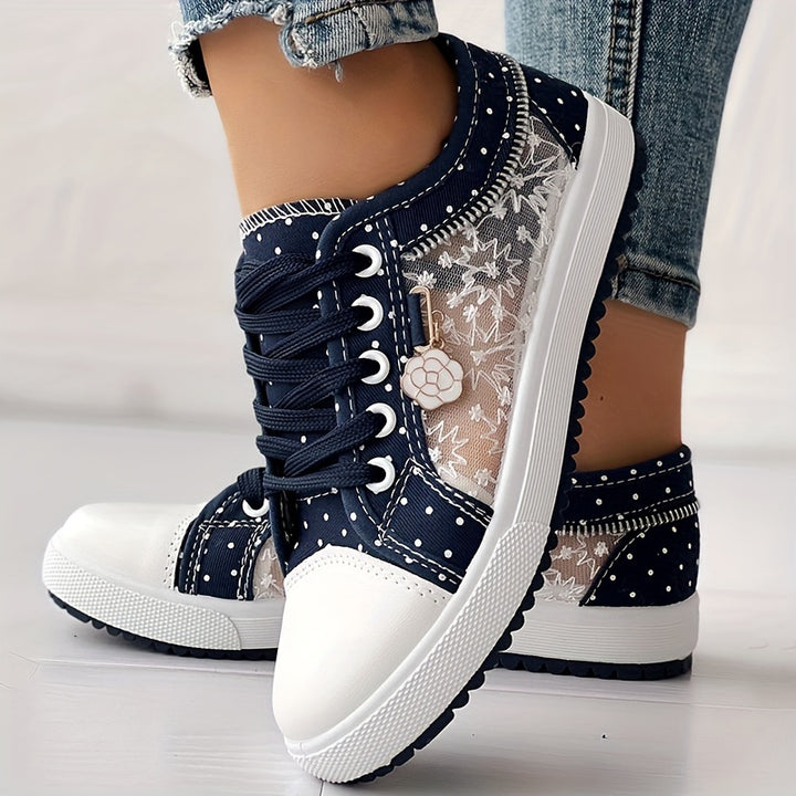 Women's Summer Casual Lace Up Slip-On Sneakers