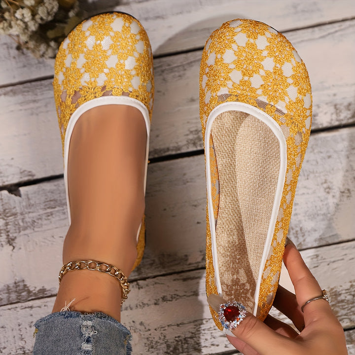 Women's Outdoor Breathable Round Toe Flat Shoes