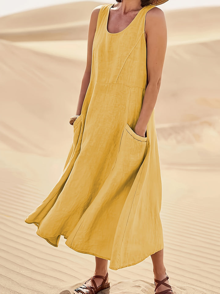 Women's Casual Sleeveless A-Line Dress