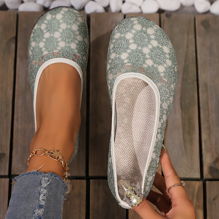 Women's Outdoor Breathable Round Toe Flat Shoes
