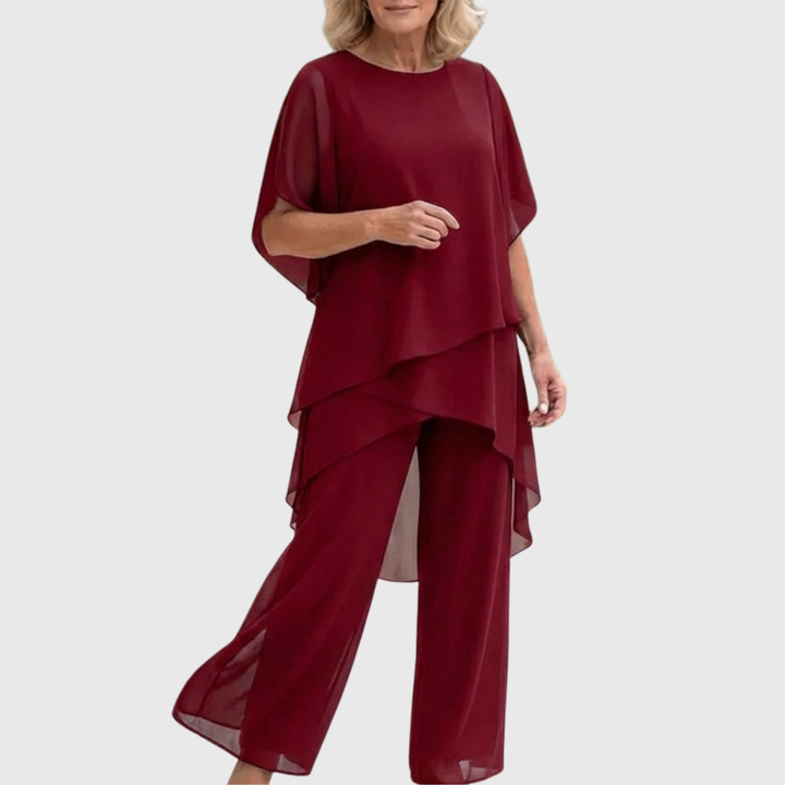 Women's Fluid Palazzo Set for Elegant Comfort and Style