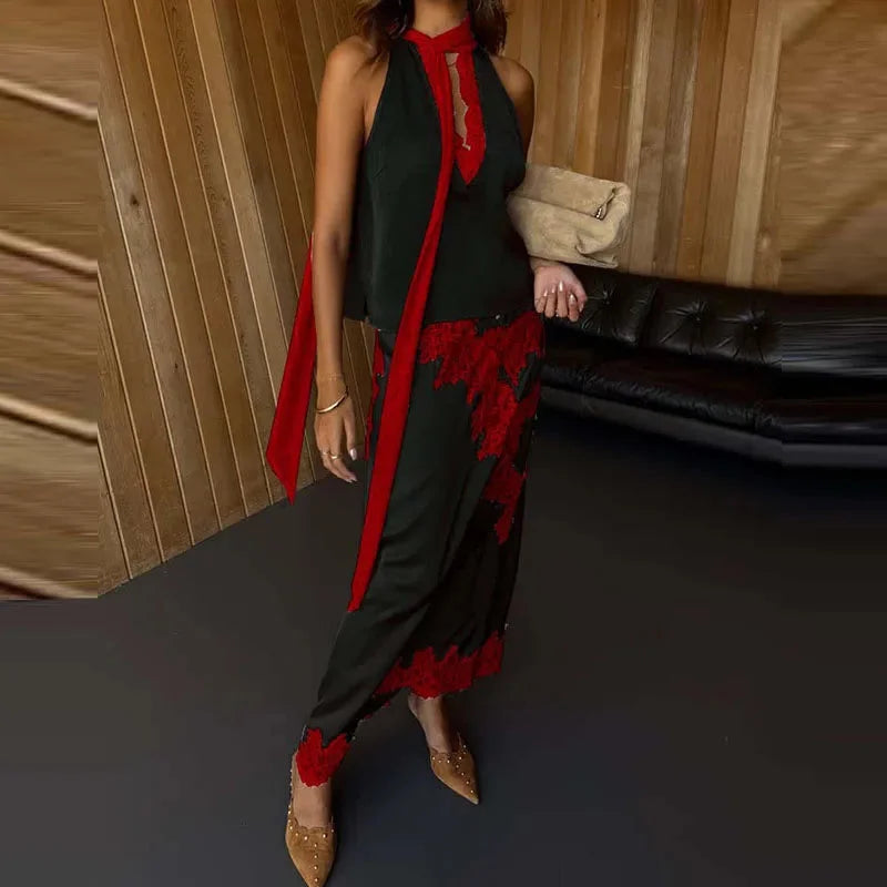 Minimal Crop Top & High-Waist Skirt Set