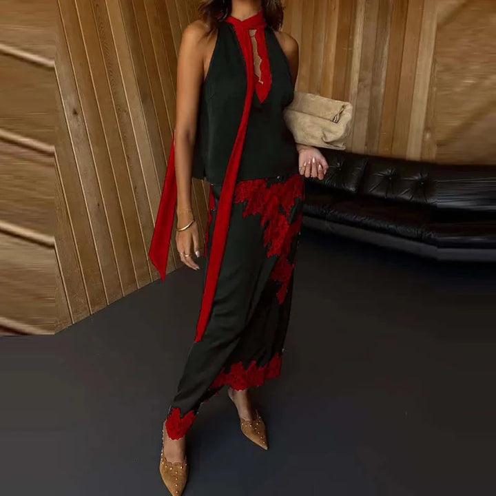 Minimal Crop Top & High-Waist Skirt Set